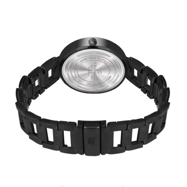 Tenmax Quartz 6122 Polar White Dial Blacky Analog Watch For Women