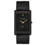 Tenmax Slim 529 Black Dial Black Leather Luxury All Black analog Watch for Men