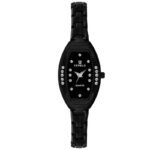 Tenmax Black Aura Collection Quartz T21 Elegant Black Dial Black Analog Watch For Women