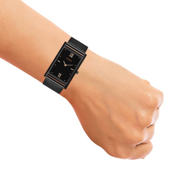 Tenmax Slim Quartz FT6 Classic Black Dial Black analog Watch for Men