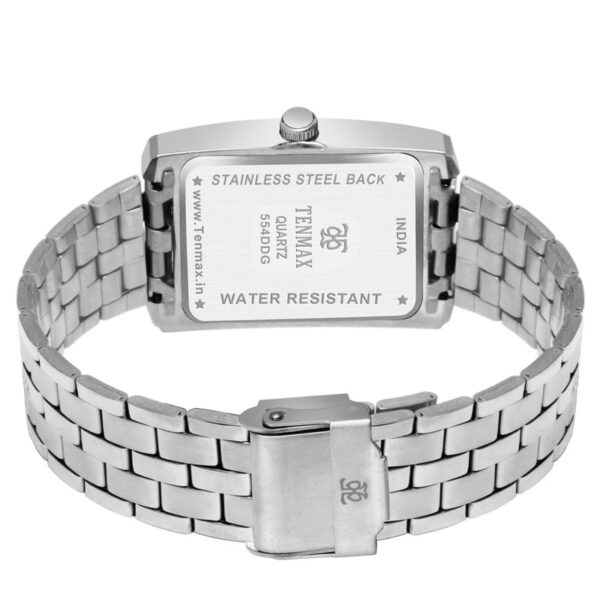 Tenmax Quartz 554 Day Date Steel Analog Watch For Men