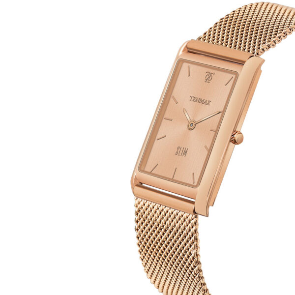 Tenmax Slim 529 Rose Gold Luxury All Steel Watch for Men