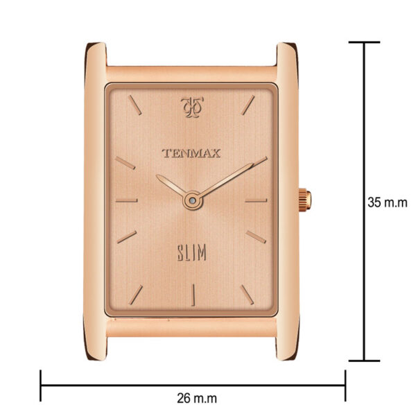 Tenmax Slim 529 Rose Gold Luxury All Steel Watch for Men