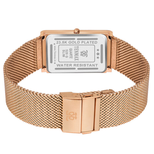 Tenmax Slim 529 Rose Gold Luxury All Steel Watch for Men
