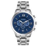 Tenmax Flynn 6120 Multifunction Blue Dial 304 All Steel Analog Watch For Men