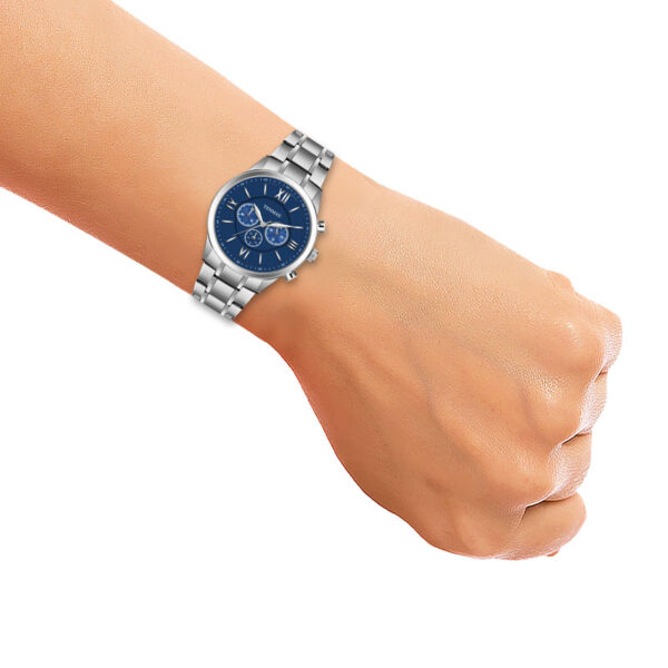 Tenmax Flynn 6120 Multifunction Blue Dial 304 All Steel Analog Watch For Men