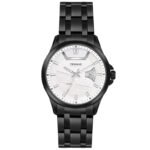 Tenmax Phantom Quartz 9003 Date White Dial Black Metal Analog Watch For Men