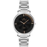 Tenmax Slim 6119 Classic Black Dial Round All Steel analog Watch for Men