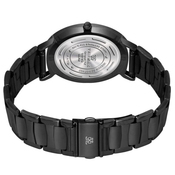 Tenmax Slim 6119 Classic Black Dial Round All Black 304 Steel Analog Watch for Men
