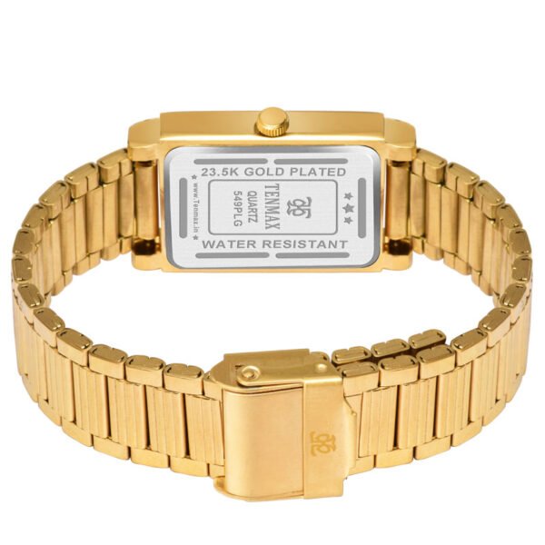 Tenmax Quartz 549 Plain Gold Analog Watch For Men