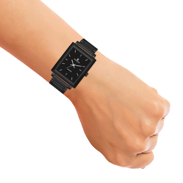 Tenmax Quartz 553 Plain Black Edition Analog Watch For Men