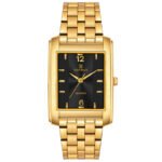 Tenmax Quartz 554 Plain Gold Analog Watch For Men