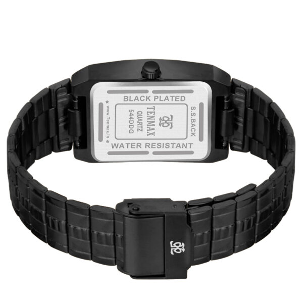 Tenmax Phantom Quartz 544 Day Date All Black Metal Analog Watch For Men