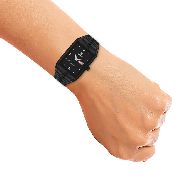 Tenmax Phantom Quartz 544 Day Date All Black Metal Analog Watch For Men