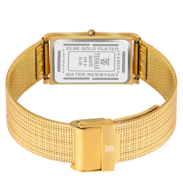 Tenmax Slim 529 Gold Dial Gold Luxury All Steel analog Watch for Men