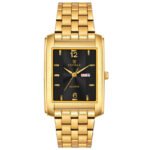 Tenmax Quartz 554 Day Date Gold Analog Watch For Men