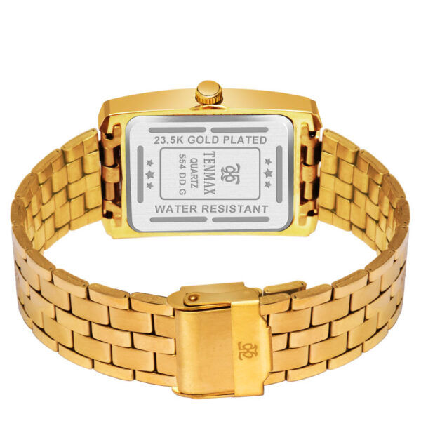 Tenmax Quartz 554 Day Date Gold Analog Watch For Men