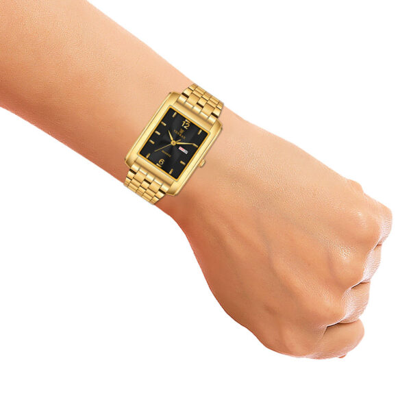 Tenmax Quartz 554 Day Date Gold Analog Watch For Men