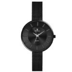Tenmax Quartz D1091 All Black Chain Analog Watch For Women