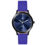 Tenmax Shadow Grace Collection Quartz T505 Blue Dial Blue Leather Analog Watch For Girls