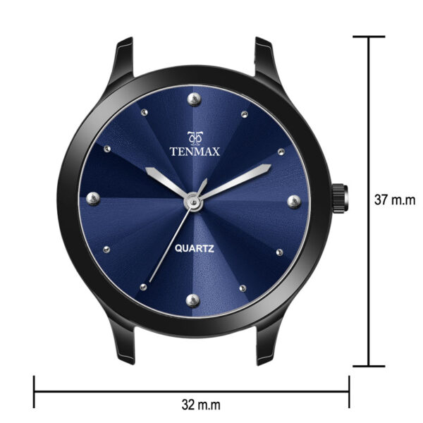 Tenmax Shadow Grace Collection Quartz T505 Blue Dial Blue Leather Analog Watch For Girls