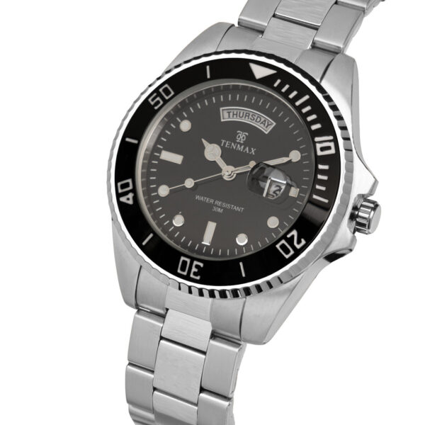 Tenmax Submariner 6110 Day Date All Steel Analog Watch For Men