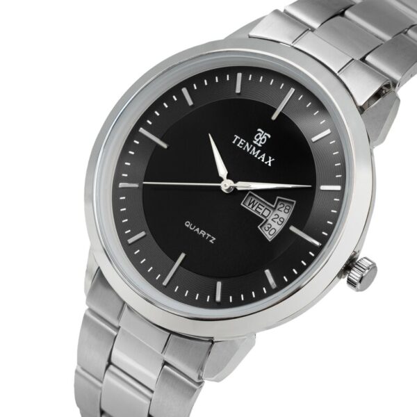Tenmax 6111 Day Date Office Collection All Steel Analog Watch For Men