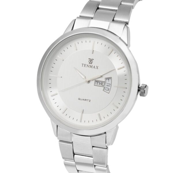 Tenmax 6111 Day Date Office Collection All Steel Analog Watch For Men