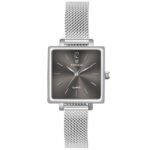 Tenmax Modern Mosaic Quartz 1041 Grey Dial Steel Analog Watch For Women