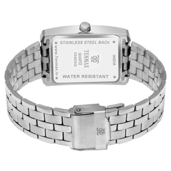 Tenmax Quartz 554 Day Date Steel Analog Watch For Men