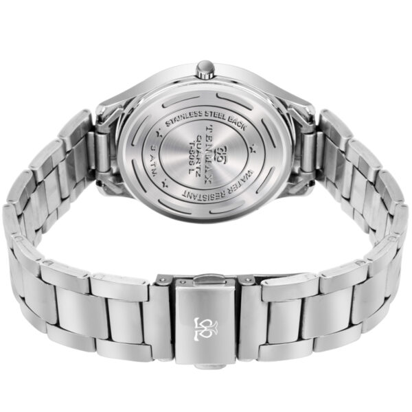 Tenmax Steeluxe Quartz Analog T606 Silver Dial Steel Watch For Girls