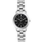 Tenmax Steeluxe Quartz Analog T606 Black Dial Steel Watch For Girls