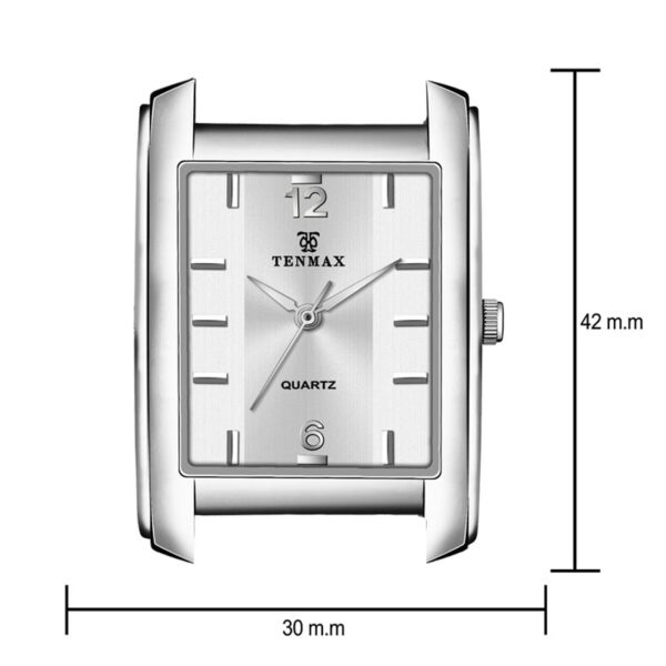 Tenmax Quartz 554 Plain Steel Analog Watch For Men