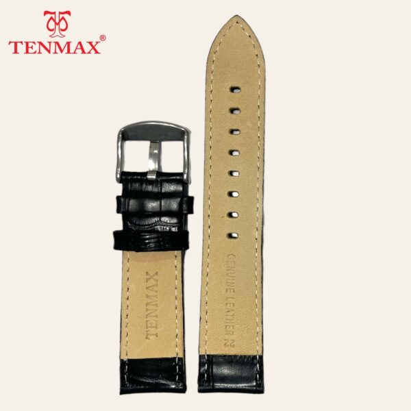 Tenmax 22mm TM03PLBKC Premium Leather Strap