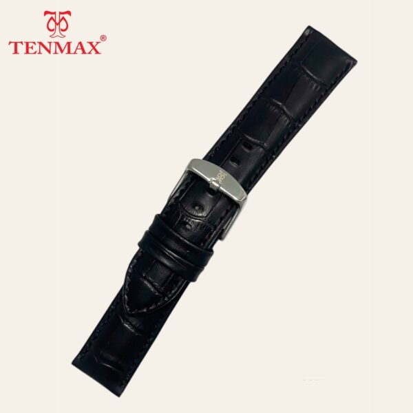 Tenmax 22mm TM03PLBKC Premium Leather Strap